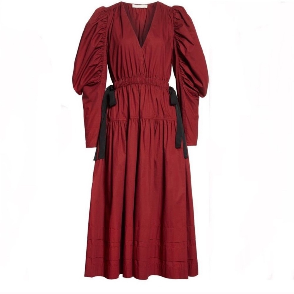 Ulla Johnson Althea Long Sleeve Tiered Ruffle Cotton